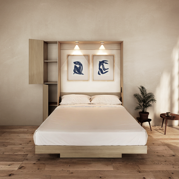 Combo: Cama Abatible Vertical Hidráulica + Colchón