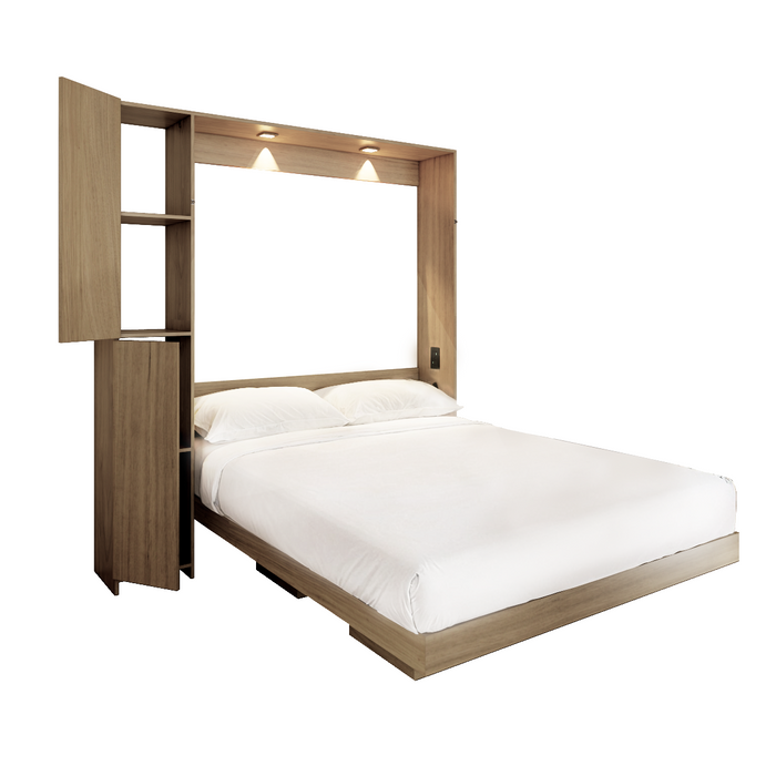 Combo: Cama Abatible Vertical Hidráulica + Colchón
