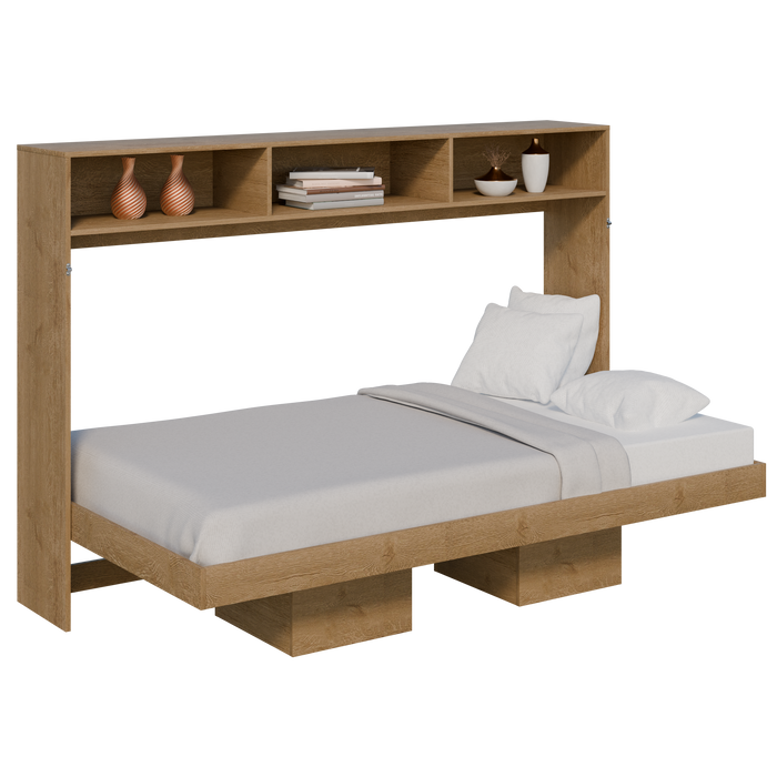 Cama Abatible Horizontal Esencial con Repisas
