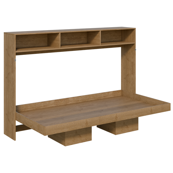 Cama Abatible Horizontal Esencial con Repisas