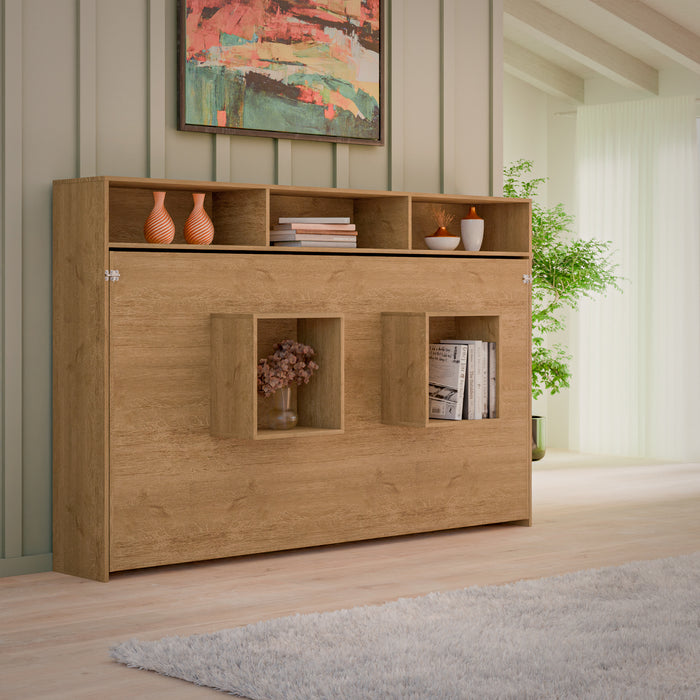 Cama Abatible Horizontal Esencial con Repisas