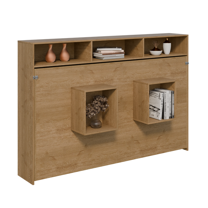 Cama Abatible Horizontal Esencial con Repisas