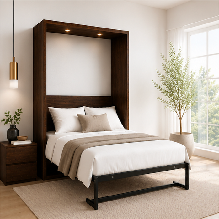 Cama Abatible Vertical Forte con Pistones y Luz