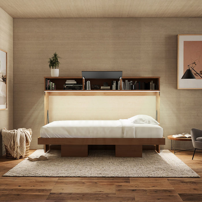 Cama Abatible Horizontal Plus (con repisas)